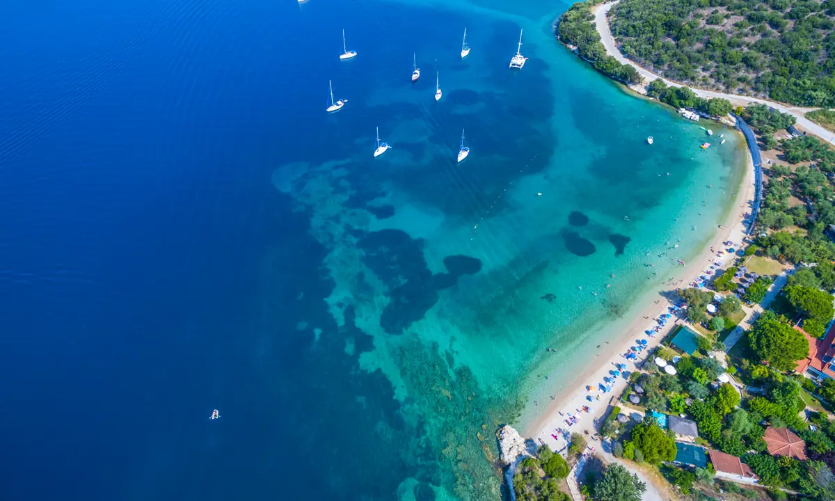 Gallikos Molos Strand Sivota Grækenland Folkeferie
