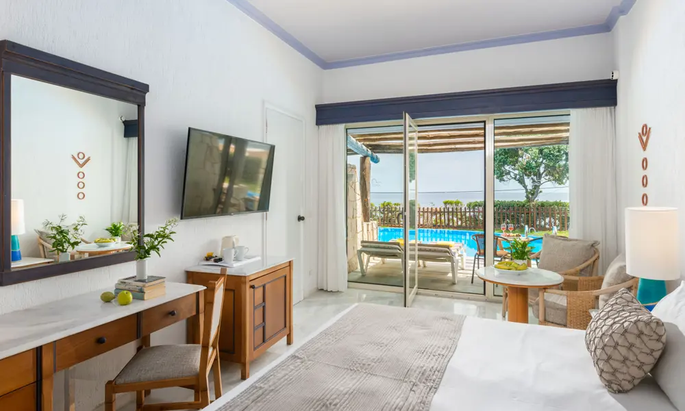 Deluxe Værelse Terrasse Delt Pool Nr 1014 Panorama Hotel Kreta Folkeferie (7)