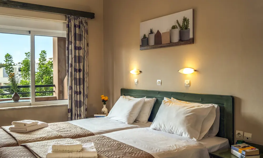 Theos Village Hotel Kreta Chania 1 Værelses Lejlighed Folkeferie (1)