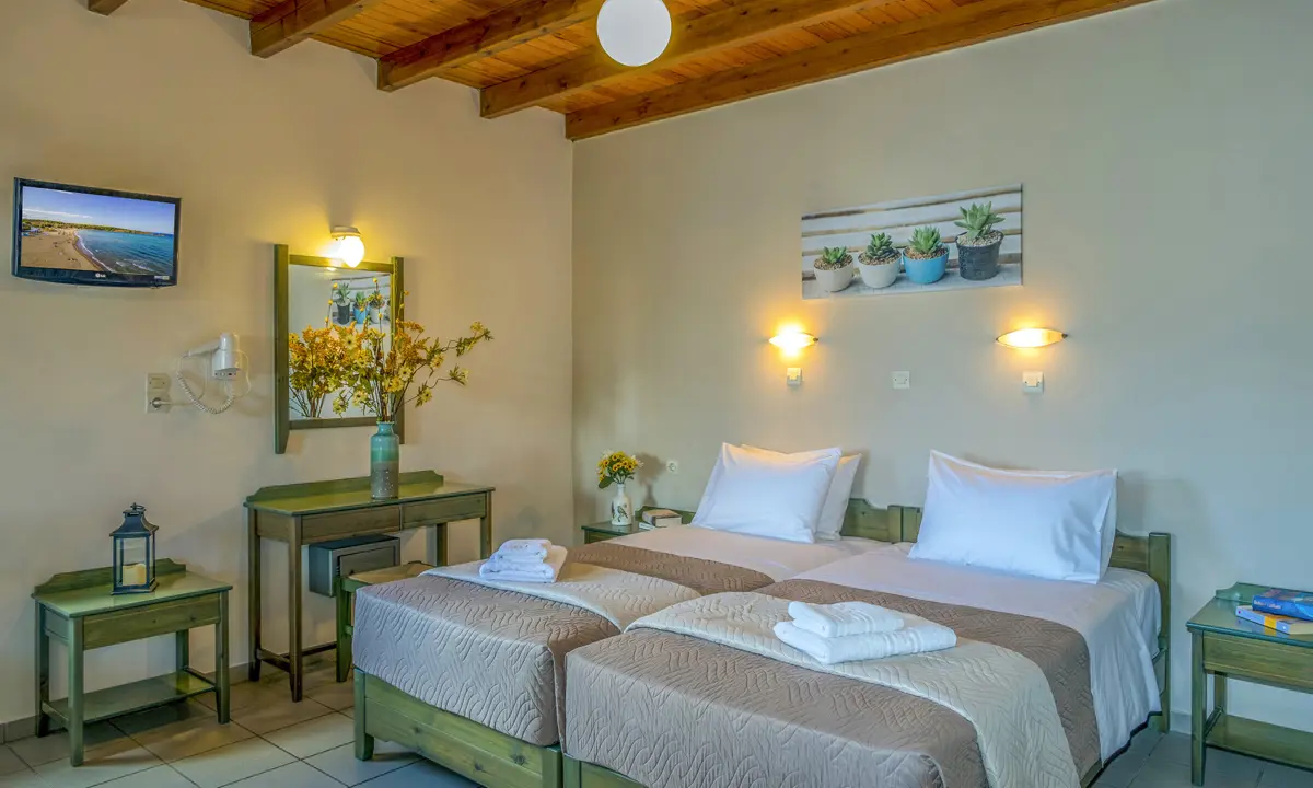 Theos Village Hotel Kreta Chania 2 Værelses Lejlighed Folkeferie (1)