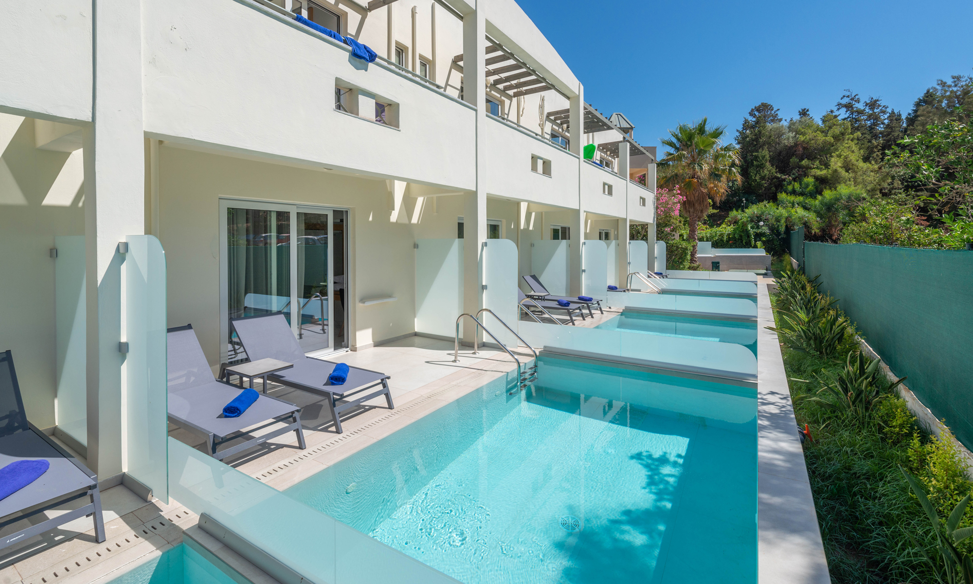 Privat Pool 2 Værelses Lejlighed Forum Suites Balkon Terrasse Kreta Grækenland Folkeferie (35)