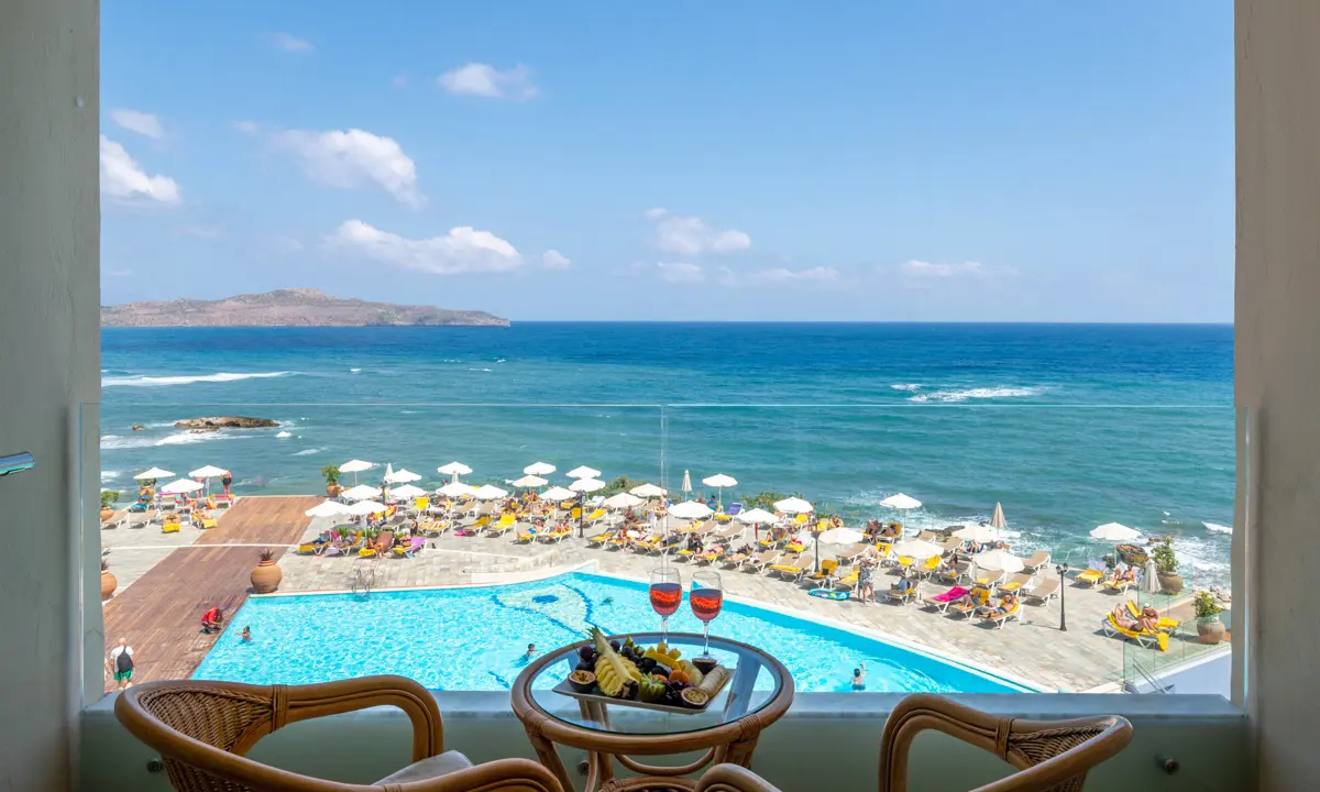 Superior Dobbeltværelse Hav Pool Udsigt Nr 221 Panorama Hotel Kreta Folkeferie (6)