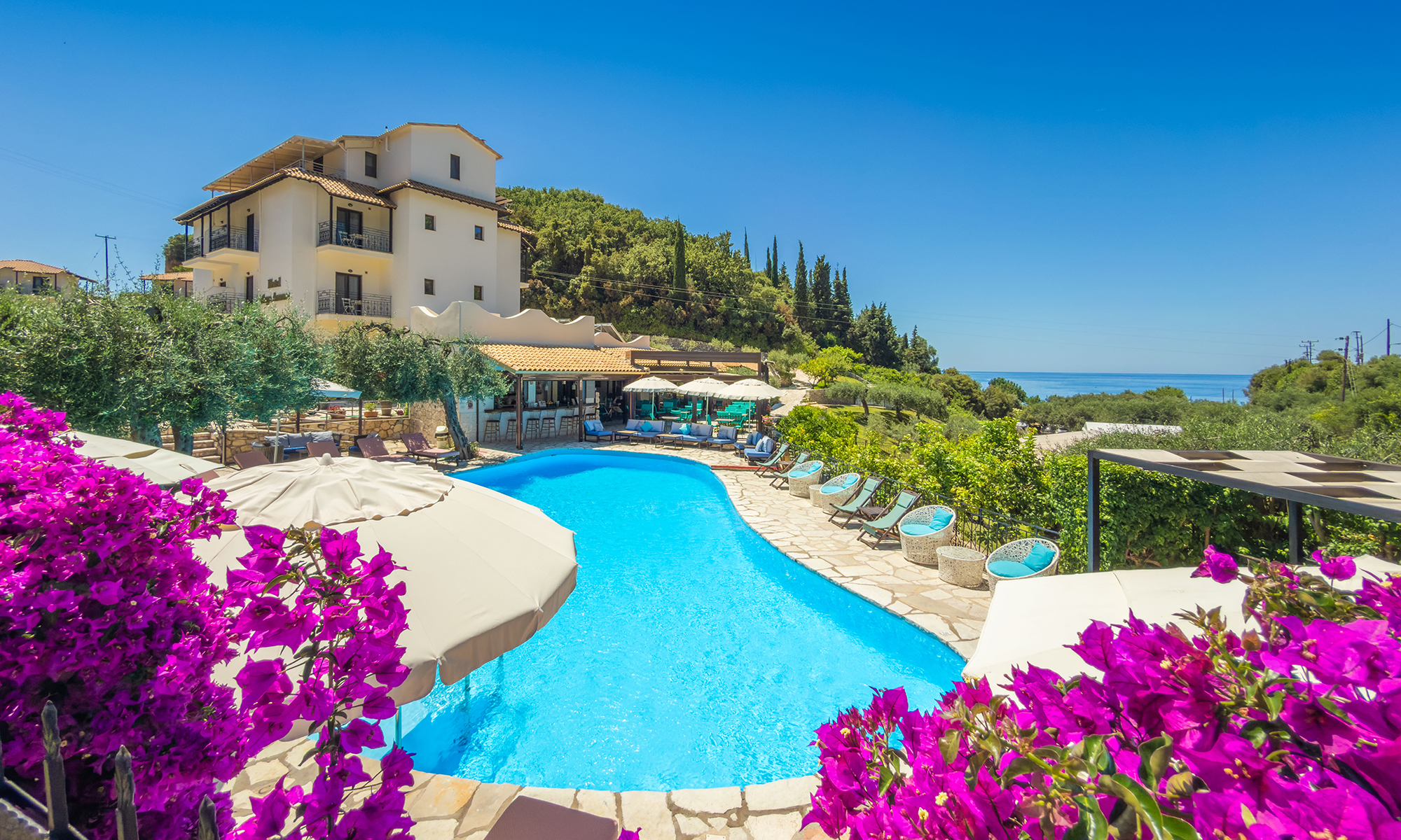 Swimmingpool Hotel Mega Ammos Sivota Folkeferie (46)